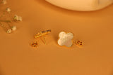MOP clover ear studs