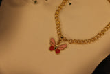 Enamel Butterfly charm bracelet