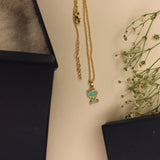 Teddy enamel 92.5 silver necklace set