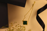 Malachite clover slider Bracelet