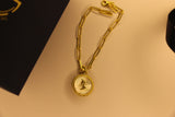 MOP Zodiac charm clip bracelet