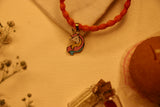 Enamelled Unicorn versatile pendant rakhi