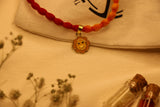 Enamelled Sun versatile pendant rakhi