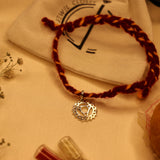 Throat chakra 92.5 silver rakhi-pendant (Vishuddha)