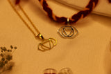 Third eye chakra couple rakhi-pendant (Ajna)