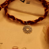 Heart chakra 92.5 silver rakhi-pendant (Anahata)