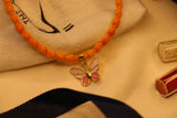 Enamelled Butterfly versatile pendant rakhi