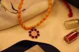 Enamelled Flower versatile pendant rakhi