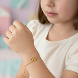 Ik onkar enamel 92.5 silver Flexible Chain Bracelet