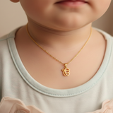 Ik onkar charm 92.5 silver necklace