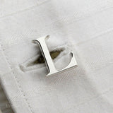 Personalized single Initial cufflinks for men