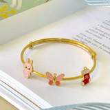 Labubu-Pink-Butterfly-Socks-92.5 Silver adjustable kids bangle