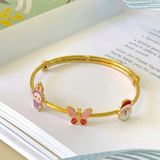 Labubu-Purple-Butterfly-Santa-92.5 Silver adjustable kids bangle
