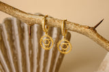Throat Chakra Cz hoops