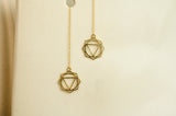 Solar Plexus Chakra Threader Earrings
