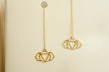 Third eye Chakra Threader Earrings