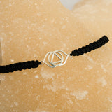 Third eye Chakra 92.5 silver Thread bracelet for him