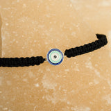 Evil Eye 92.5 silver Thread bracelet for him