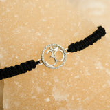 Om 92.5 silver Thread bracelet for him