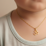 Om charm 92.5 silver necklace