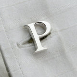 Personalized single Initial cufflinks for men