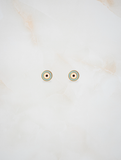 Evil eye ear studs