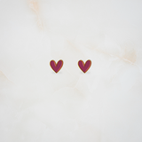 Heart enamel 92.5 silver necklace set