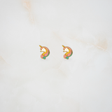 Unicorn enamel 92.5 silver necklace set