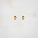 Teddy enamel 92.5 silver necklace set