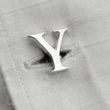 Personalized single Initial cufflinks for men