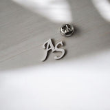 Initial Lapel pin for him