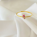 Blossoms Silver adjustable kids bangle