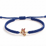 Blossoms 92.5 Silver rakhi in blue thread