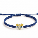 Bubbles 92.5 Silver rakhi in blue thread