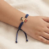 Chota Bheem 92.5 Silver rakhi in blue thread