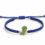 Dinosour 92.5 Silver rakhi in blue thread