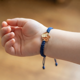 Dog 92.5 Silver rakhi in blue thread