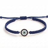 Evil Eye 92.5 Silver rakhi in blue thread