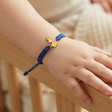 Giraffe 92.5 Silver rakhi in blue thread