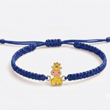 Giraffe 92.5 Silver rakhi in blue thread
