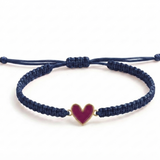 Heart 92.5 Silver rakhi in blue thread