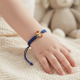 Ironman 92.5 Silver rakhi in blue thread