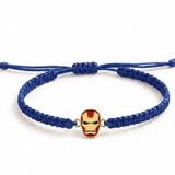 Ironman 92.5 Silver rakhi in blue thread