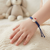 Santa 92.5 Silver rakhi in blue thread