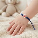 Socks 92.5 Silver rakhi in blue thread