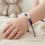 Unicorn 92.5 Silver rakhi in blue thread