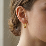 Broad dainty hoops
