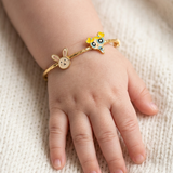 Bunny-Bubbles 92.5 Silver adjustable kids bangle