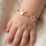 Bunny-Donut 92.5 Silver adjustable kids bangle