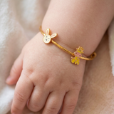 Bunny-Giraffe 92.5 Silver adjustable kids bangle